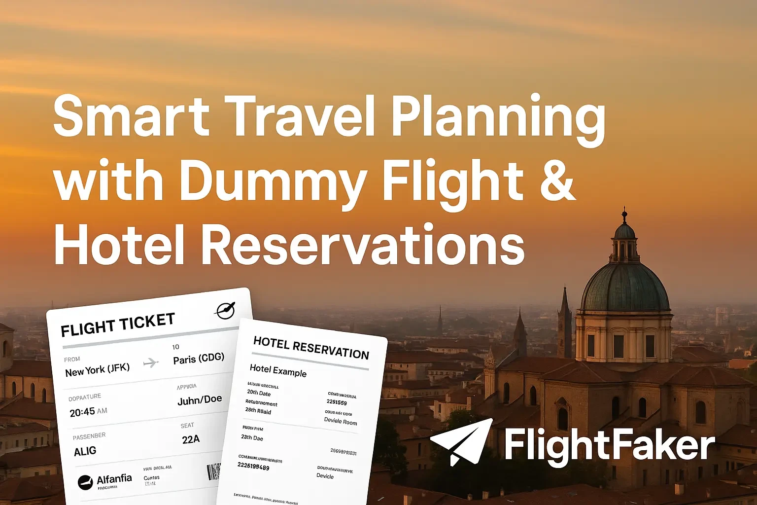 Smart Travel Planning with Dummy Flight & Hotel Reservations